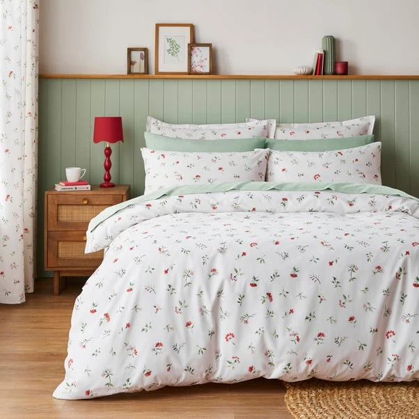 Margo Floral 144 Thread Count Cotton Duvet Cover & Pillowcase Set 18 Margo Floral 144 Thread Count Cotton Duvet Cover & Pillowcase Set - Image 16