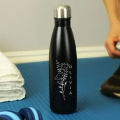 Personalised Floral Metal Insulated Drinks Bottle -Home Furnishing Store 30930016