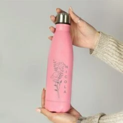 Personalised Floral Metal Insulated Drinks Bottle -Home Furnishing Store 30930017 alt03