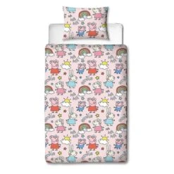 Peppa Pig Playful Duvet Cover And Pillowcase Set 14 Peppa Pig Playful Duvet Cover And Pillowcase Set -Home Furnishing Store 30931111 alt05