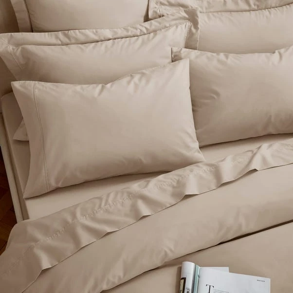 Dorma Crisp & Fresh 400 Thread Count Egyptian Cotton Percale Flat Sheet 8 Dorma Crisp & Fresh 400 Thread Count Egyptian Cotton Percale Flat Sheet - Image 6