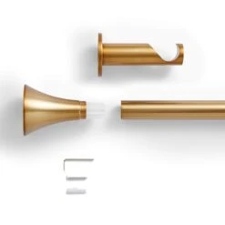 Flush Trumpet Fixed Metal Curtain Pole -Home Furnishing Store 30931507 alt02