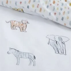 Bianca Zoo Animals 100% Cotton Duvet Cover And Pillowcase Set 34 Bianca Zoo Animals 100% Cotton Duvet Cover And Pillowcase Set -Home Furnishing Store 30931766 alt04