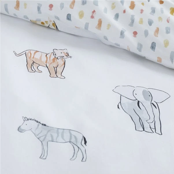 Bianca Zoo Animals 100% Cotton Duvet Cover And Pillowcase Set 11 Bianca Zoo Animals 100% Cotton Duvet Cover And Pillowcase Set - Image 9