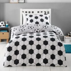 Catherine Lansfield Football Stars Brushed Cotton Duvet Cover And Pillowcase Set -Home Furnishing Store 30931923 alt02
