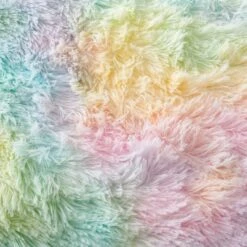 Catherine Lansfield Rainbow Cuddly Throw 130cm X 170cm -Home Furnishing Store 30931943 alt04