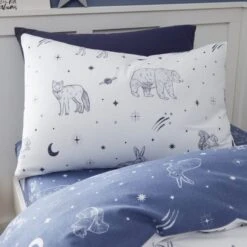 Bianca Starlight Animals Brushed Cotton Duvet Cover And Pillowcase Set -Home Furnishing Store 30931959 alt01