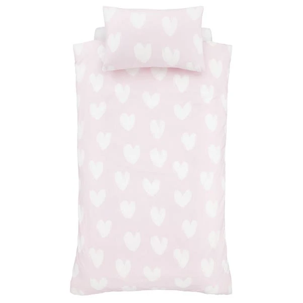 Catherine Lansfield Brushed Hearts Brushed Cotton Duvet Cover And Pillowcase Set 19 Catherine Lansfield Brushed Hearts Brushed Cotton Duvet Cover And Pillowcase Set - Image 17