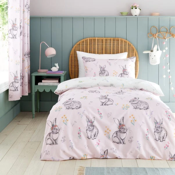 Catherine Lansfield Bunny Tails Ditsy Flowers Duvet Cover And Pillowcase Set 3 Catherine Lansfield Bunny Tails Ditsy Flowers Duvet Cover And Pillowcase Set
