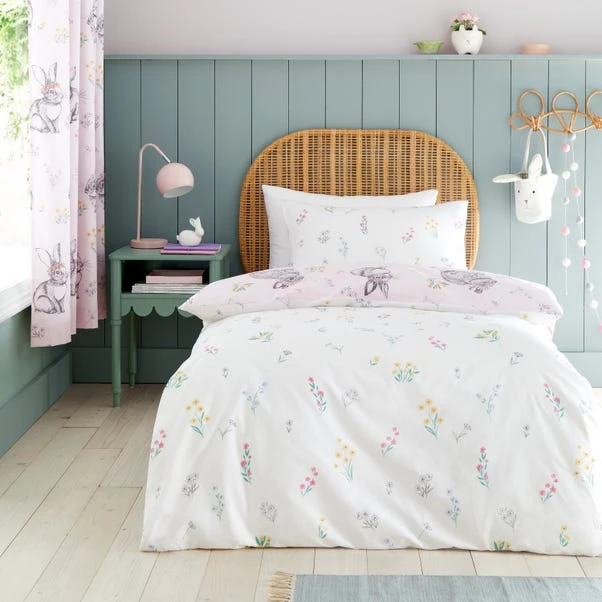 Catherine Lansfield Bunny Tails Ditsy Flowers Duvet Cover And Pillowcase Set 5 Catherine Lansfield Bunny Tails Ditsy Flowers Duvet Cover And Pillowcase Set - Image 3