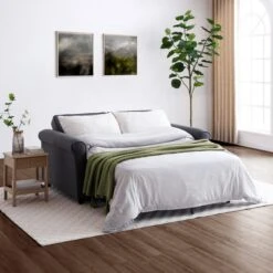 Kayden Fabric 2 Seater Scroll Arm Sofabed -Home Furnishing Store 30933879 alt03