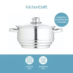 Kitchen Craft Universal Stainless Steel Saucepan Steamer Insert -Home Furnishing Store 30934041 alt04