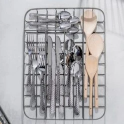 Kitchen Craft Vintage-Style Compact Wire Metal Cutlery Tray 11 Kitchen Craft Vintage-Style Compact Wire Metal Cutlery Tray -Home Furnishing Store 30934083 alt02