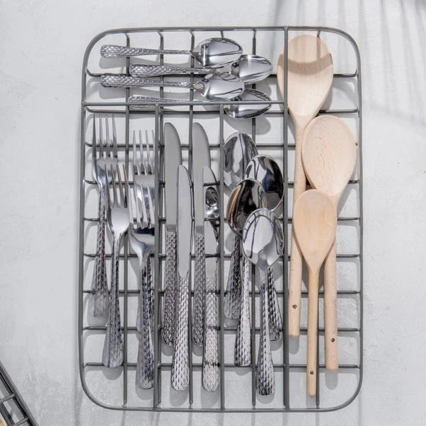 Kitchen Craft Vintage-Style Compact Wire Metal Cutlery Tray 5 Kitchen Craft Vintage-Style Compact Wire Metal Cutlery Tray - Image 3