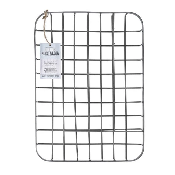 Kitchen Craft Vintage-Style Compact Wire Metal Cutlery Tray 9 Kitchen Craft Vintage-Style Compact Wire Metal Cutlery Tray - Image 7
