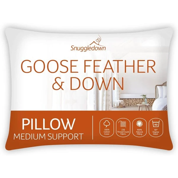 Snuggledown Hotel Goose Feather And Down Back Sleeper Pillow 4 Snuggledown Hotel Goose Feather And Down Back Sleeper Pillow - Image 2