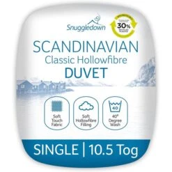 Snuggledown Scandinavian Hollowfibre 10.5 Tog Duvet -Home Furnishing Store 30934440 alt01