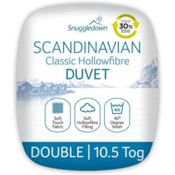 Snuggledown Scandinavian Hollowfibre 10.5 Tog Duvet -Home Furnishing Store 30934441 alt01