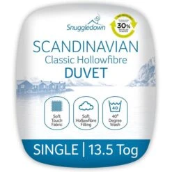 Snuggledown Scandinavian Hollowfibre 13.5 Tog Winter Duvet -Home Furnishing Store 30934443 alt01