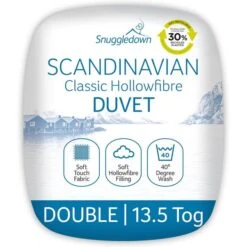 Snuggledown Scandinavian Hollowfibre 13.5 Tog Winter Duvet -Home Furnishing Store 30934444 alt01