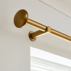 Pebble Fixed Metal Curtain Pole With Rings -Home Furnishing Store 30934468
