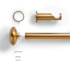 Pebble Fixed Metal Curtain Pole With Rings -Home Furnishing Store 30934468 alt02