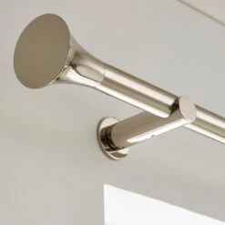 Flush Trumpet Fixed Metal Curtain Pole With Rings -Home Furnishing Store 30934532 alt03