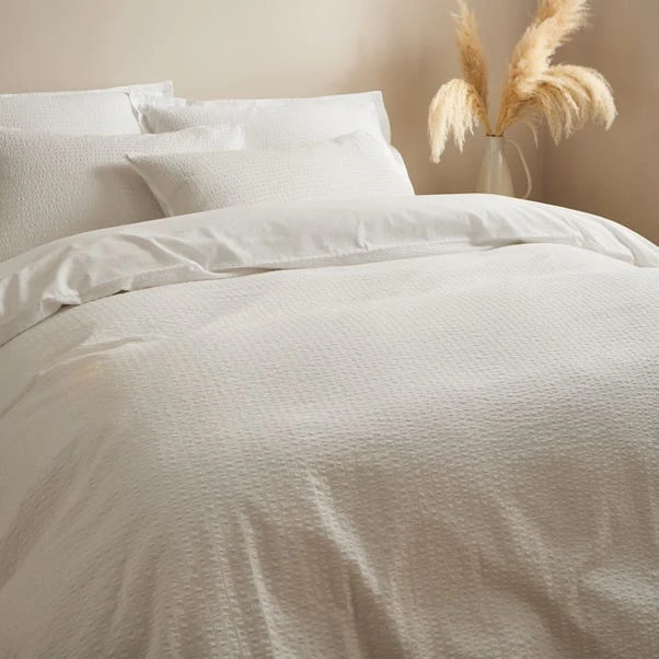 Seersucker Woven Cotton Duvet Cover & Pillowcase Set 22 Seersucker Woven Cotton Duvet Cover & Pillowcase Set - Image 20
