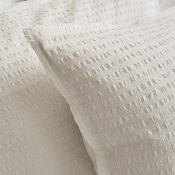 Seersucker Woven Cotton Duvet Cover & Pillowcase Set 18 Seersucker Woven Cotton Duvet Cover & Pillowcase Set - Image 16