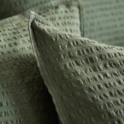 Seersucker Woven Cotton Duvet Cover & Pillowcase Set 32 Seersucker Woven Cotton Duvet Cover & Pillowcase Set -Home Furnishing Store 30934693 alt04