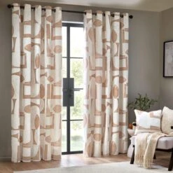 Carro Unlined Clay Eyelet Curtains -Home Furnishing Store 30935351 alt01