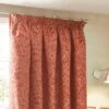 Grantley Brick Pencil Pleat Curtains 2 Grantley Brick Pencil Pleat Curtains -Home Furnishing Store 30935392