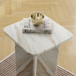 Lana Marble Tall Side Table -Home Furnishing Store 30937630 alt01