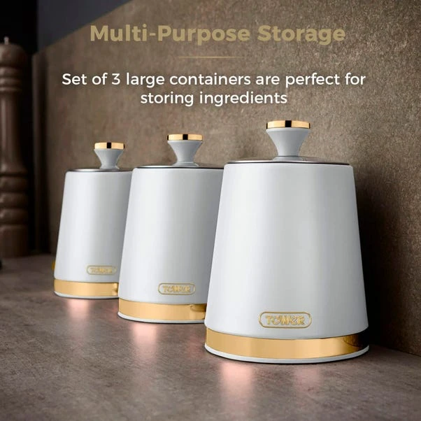 Set Of 3 Tower Cavaletto Kitchen Canisters 13 Set Of 3 Tower Cavaletto Kitchen Canisters - Image 11