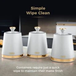 Set Of 3 Tower Cavaletto Kitchen Canisters 34 Set Of 3 Tower Cavaletto Kitchen Canisters -Home Furnishing Store 30937673 alt04