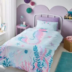 Magical Mermaid Reversible Duvet Cover And Pillowcase Set -Home Furnishing Store 30937718