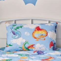 Dragons 100% Cotton Reversible Duvet Cover And Pillowcase Set -Home Furnishing Store 30937729 alt01