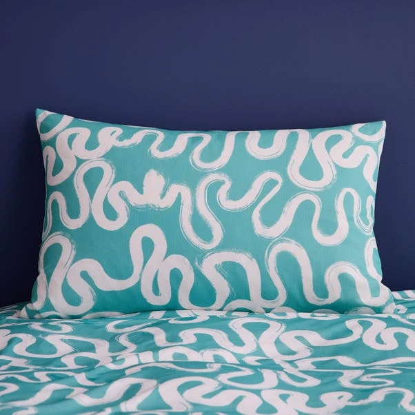 Aqua Doodle Reversible Duvet Cover And Pillowcase Set 17 Aqua Doodle Reversible Duvet Cover And Pillowcase Set - Image 15