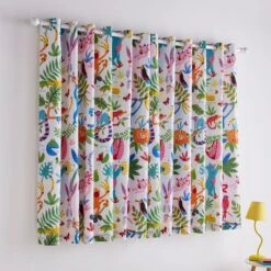 Bright Animals Blackout Eyelet Curtains 9 Bright Animals Blackout Eyelet Curtains -Home Furnishing Store 30937756 alt04