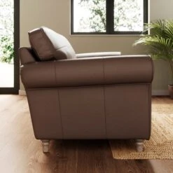 Flori Classic Leather 3 Seater Sofa -Home Furnishing Store 30937907 alt01