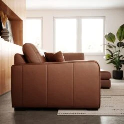 Carson Vintage Leather Large Corner Chaise Sofa -Home Furnishing Store 30938074 alt01