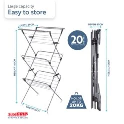 Minky Premium SureGrip Long Dry Airer 15 Minky Premium SureGrip Long Dry Airer -Home Furnishing Store 30938307 alt03
