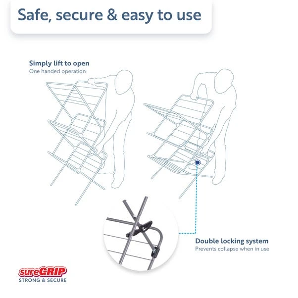 Minky Premium SureGrip Long Dry Airer 9 Minky Premium SureGrip Long Dry Airer - Image 7