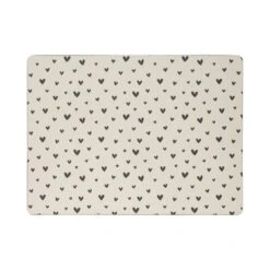 Set Of 4 Heart Cork Back Placemats