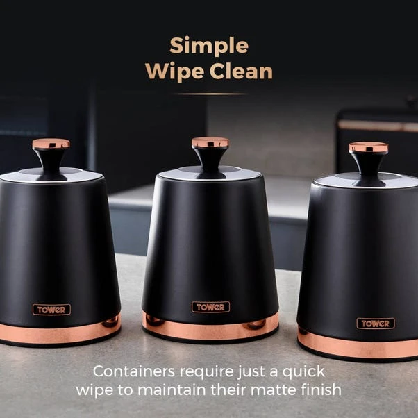 Set Of 3 Tower Cavaletto Kitchen Canisters 7 Set Of 3 Tower Cavaletto Kitchen Canisters - Image 5