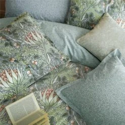 William Morris Artichoke 100% Cotton Duvet Cover And Pillowcase Set 25 William Morris Artichoke 100% Cotton Duvet Cover And Pillowcase Set -Home Furnishing Store 30939018 alt03