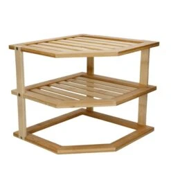 Tiered Corner Cupboard Organiser Shelf 11 Tiered Corner Cupboard Organiser Shelf -Home Furnishing Store 30942708 alt03