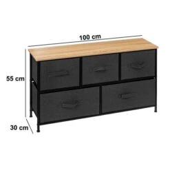 Tissa Low Grey 5 Drawer Storage Unit 16 Tissa Low Grey 5 Drawer Storage Unit -Home Furnishing Store 30944926 alt04