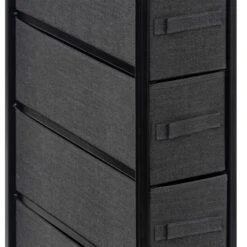 Tissa Grey Narrow 4 Drawer Storage Unit -Home Furnishing Store 30944929 alt04