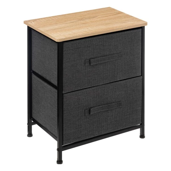 Tissa Grey 2 Drawer Storage Unit 3 Tissa Grey 2 Drawer Storage Unit